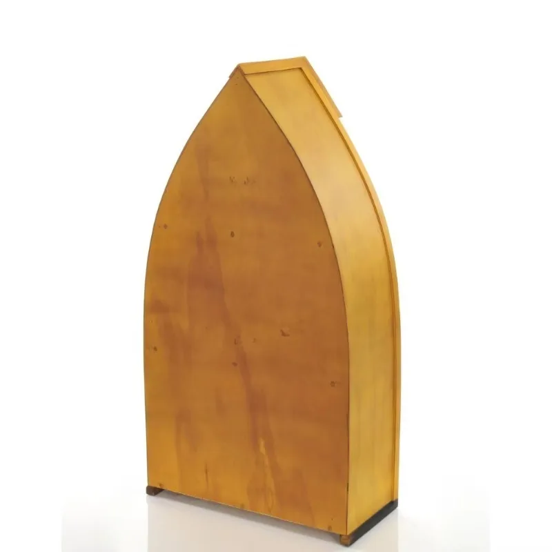 STLF Handcrafted Small Solid Wood Nautical Canoe Bookshelf Apartment Home Office Living Room School-Coastal Home Furniture Craft