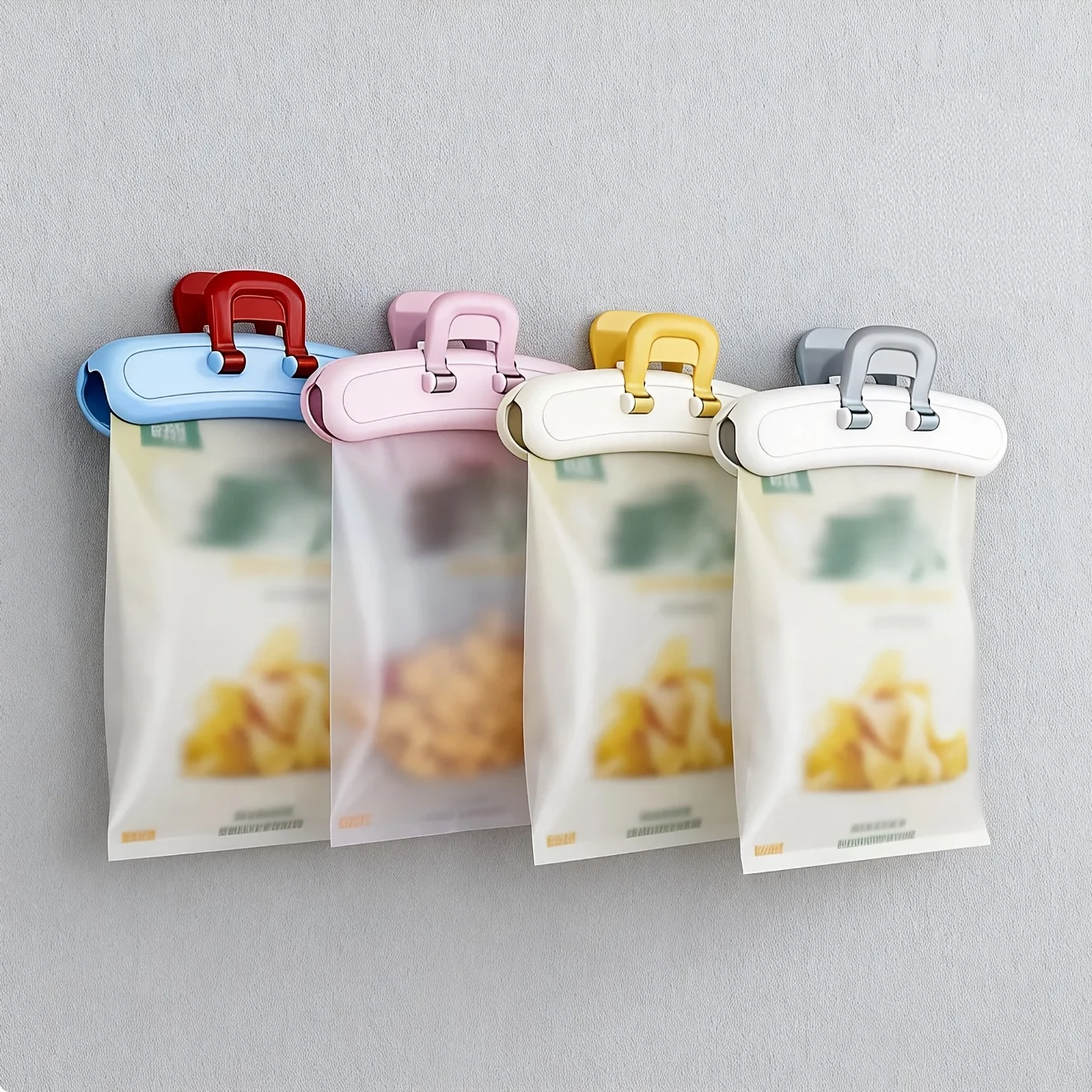 3pcs Random Color Snack Bag Sealing Clips Large Size Moisture-Proof Food Bag Sealing Clamps for Fresh-Keeping