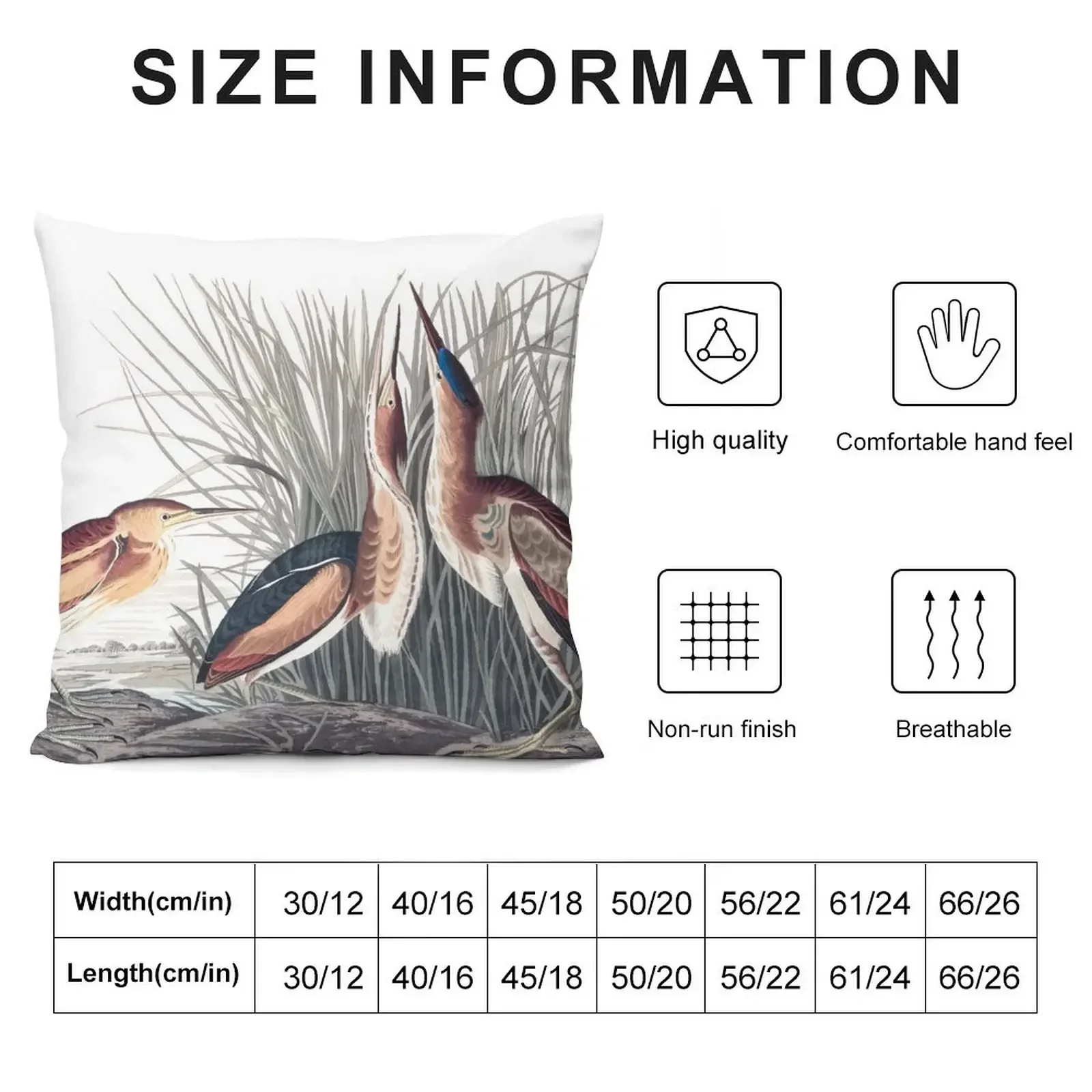 Least Bittern - John James Audubon Throw Pillow christmas supplies Christmas Pillow Cases pillow