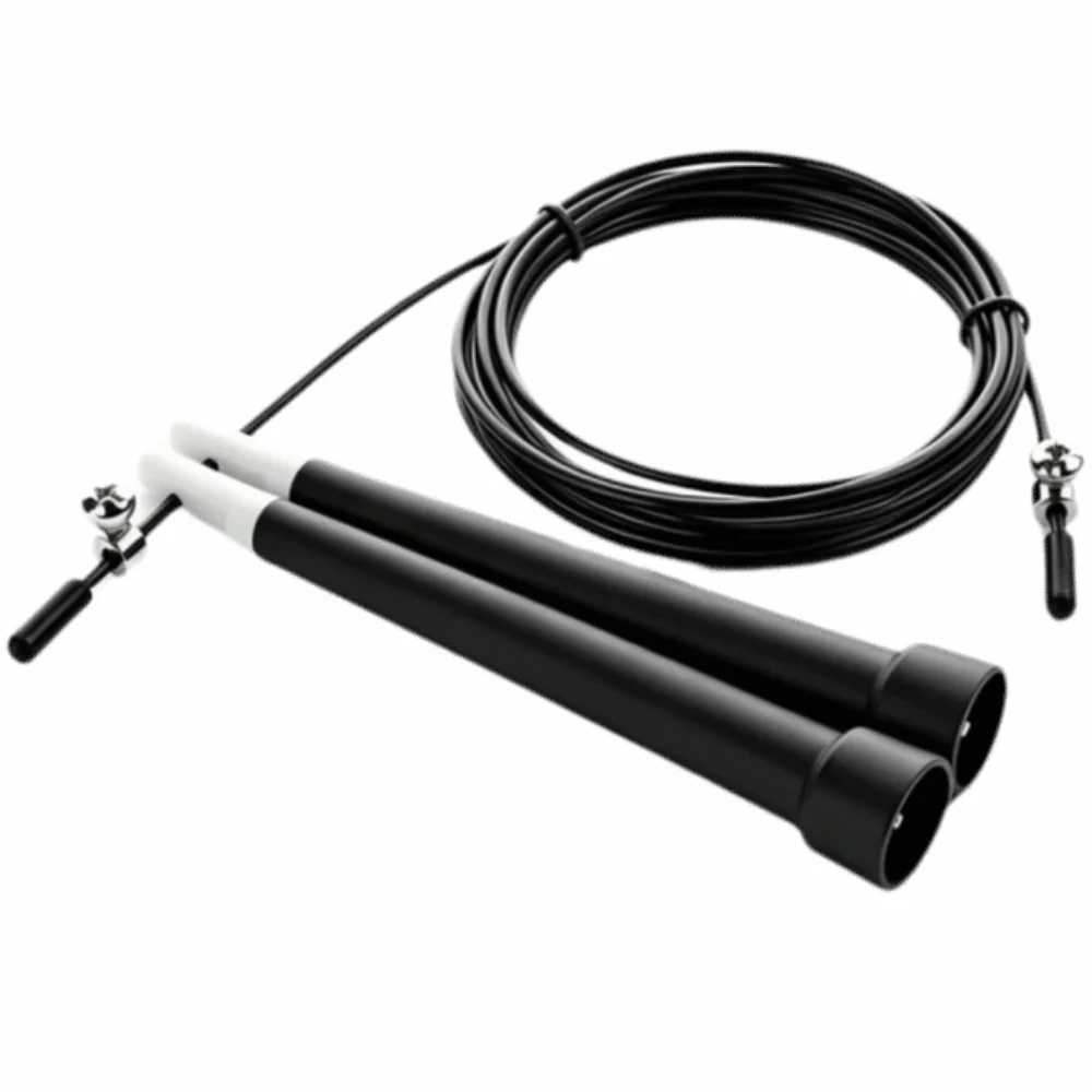 Professional Steel Wire Jump Rope Adjustable Length PVC Coated Speed Jump Rope Tangle-Free Fitness Jump Rope Fitness Training