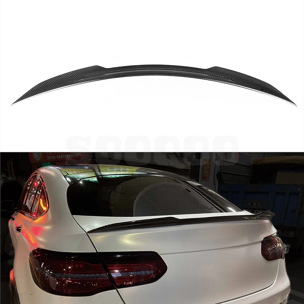 

SOOQOO Carbon Fiber Rear Trunk Spoiler Prepreg for Mercedes for Benz GLC Coupe C253 2016-2021 Model