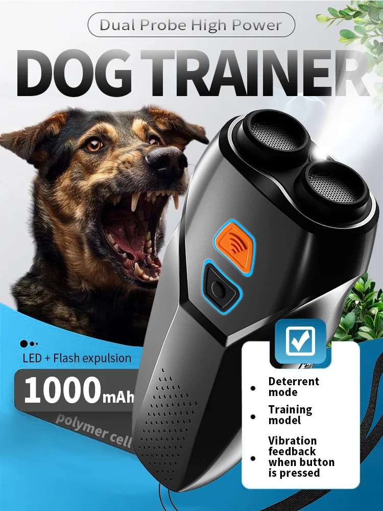 

Ultrasonic Bark Stopper Dog Intelligent Dog Repeller USB Pet Trainer Anti-Dog Barking Automatic Dog Training Bark Stopper