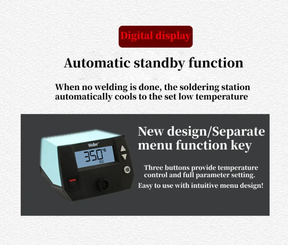 

2025 Weller Original WE1010 70W Professional Soldering Station Electronic Lead-free Welding Station Tools for Repair Cell Phones