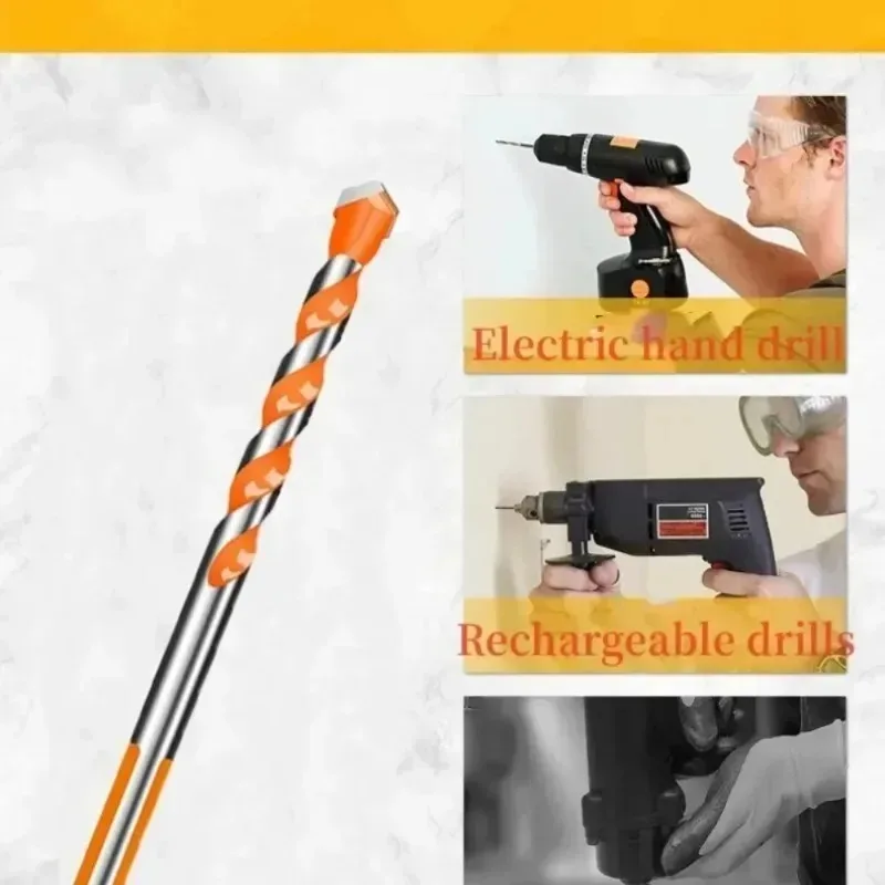 

6 шт. для сверла по металлу, набор алмазных сверл, многофункциональный треугольный керамический плитка, бетон, кирпич, дерево, стекло, пробивное отверстие