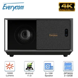 Everycom-proyector Full HD RD829, 5G, WiFi, LED, 4K, vídeo, película, inteligente, Android 11,0, 12000 lúmenes, cine en casa