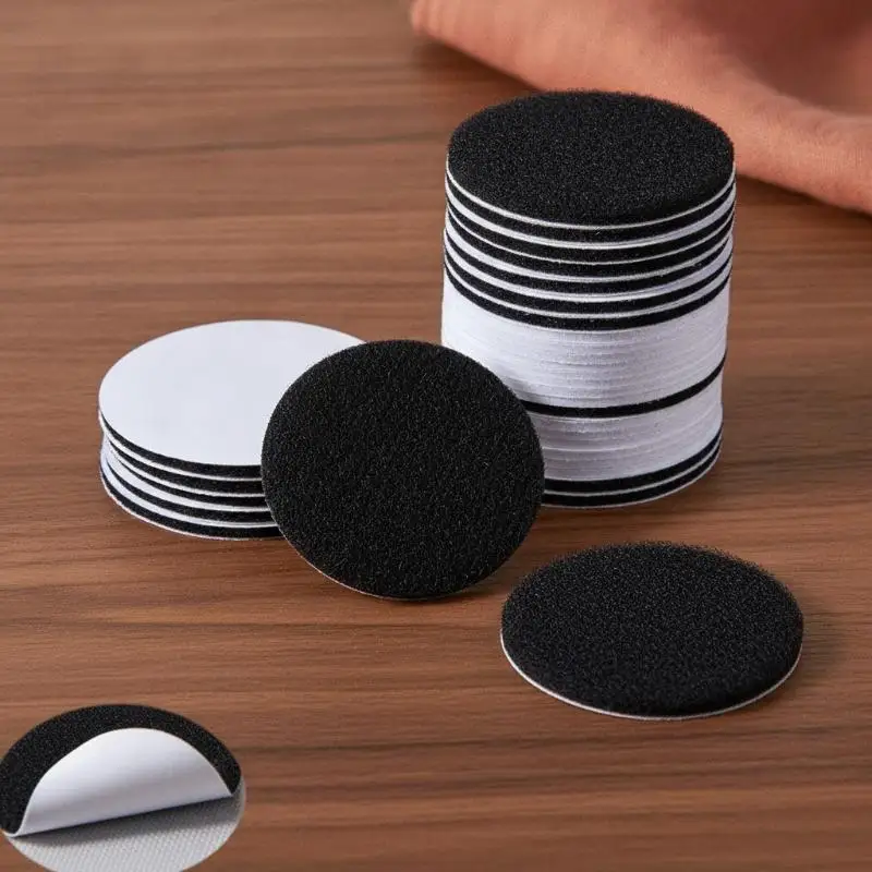 Round Hook And Loop Sheet Grippers 20/30Pcs Non Slip Self Adhesive Reusable Sticker For Sofa Mattress Bed Sheet Fastening