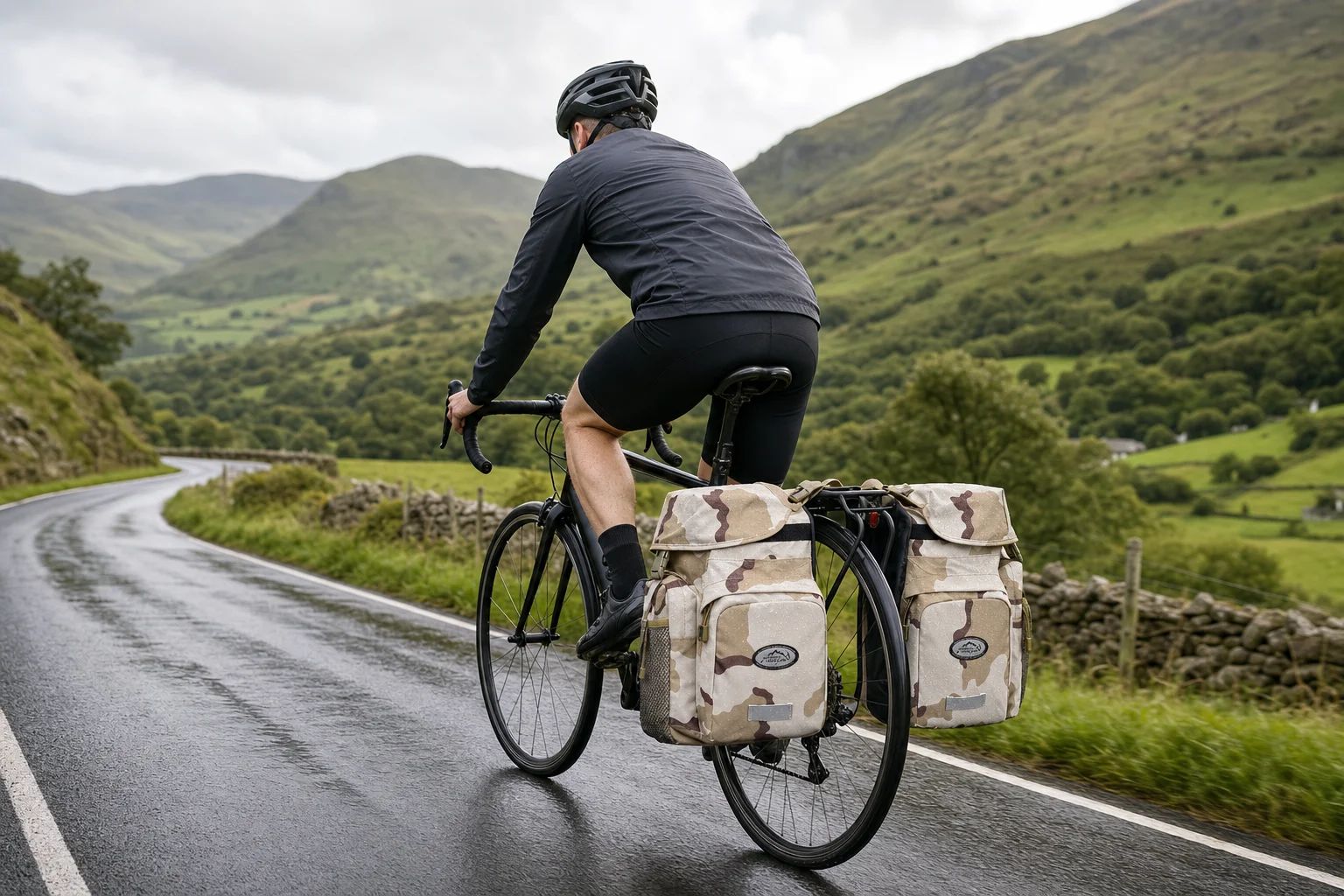 Panniers Waterproof Rear - 자전거 리어랙 더블 패니어 가방, 50L