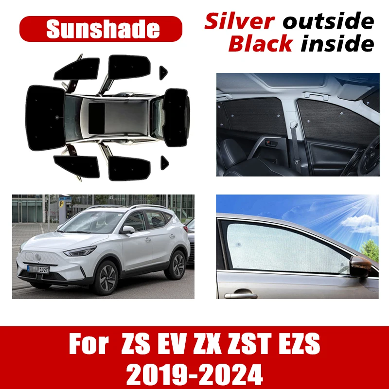 

For MG ZS EV Car Accessories 2023 2024-2019 ZX ZST EZS ZS11 Car Visor Windshield Sunshades Window Anti-UV Sun Protector Covers