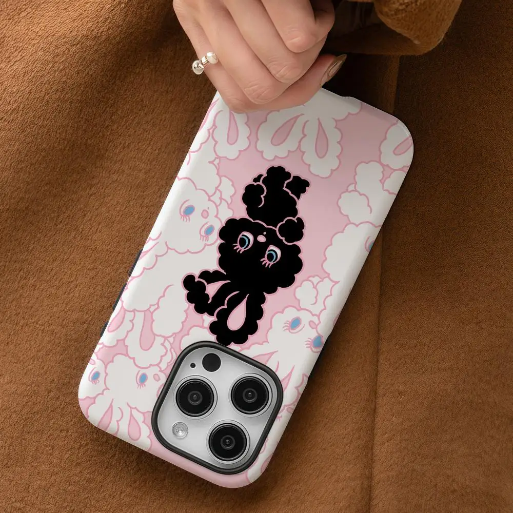 foxys illustrations Phone Case For iPhone 17 16 15 14 13 12 Pro Max Plus Glossy HD Double-Layer Liquid Back Film Hard Shell