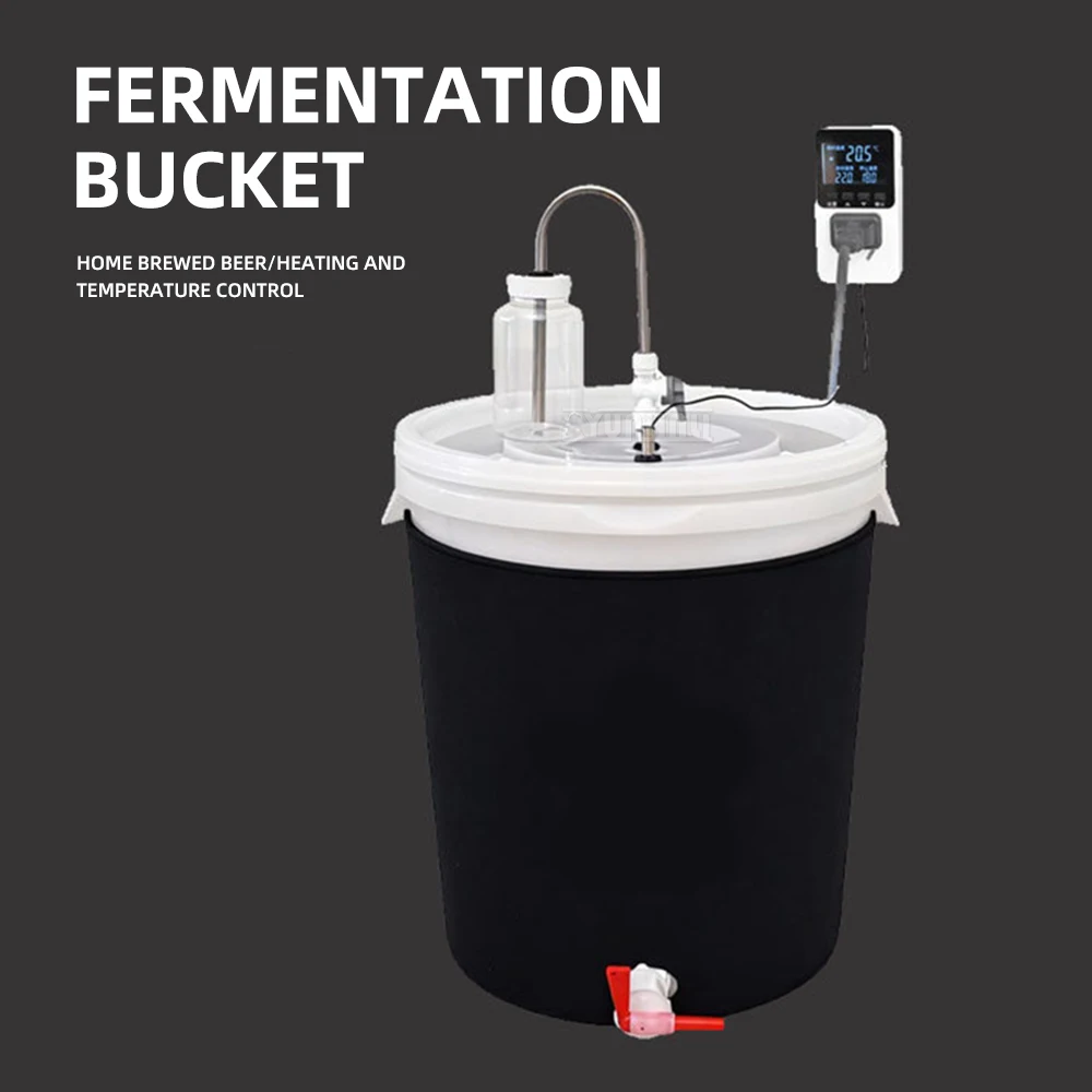 

Комплект оборудования для домашнего пивоварения: ферментационная бочка с подогревом и контролем температуры