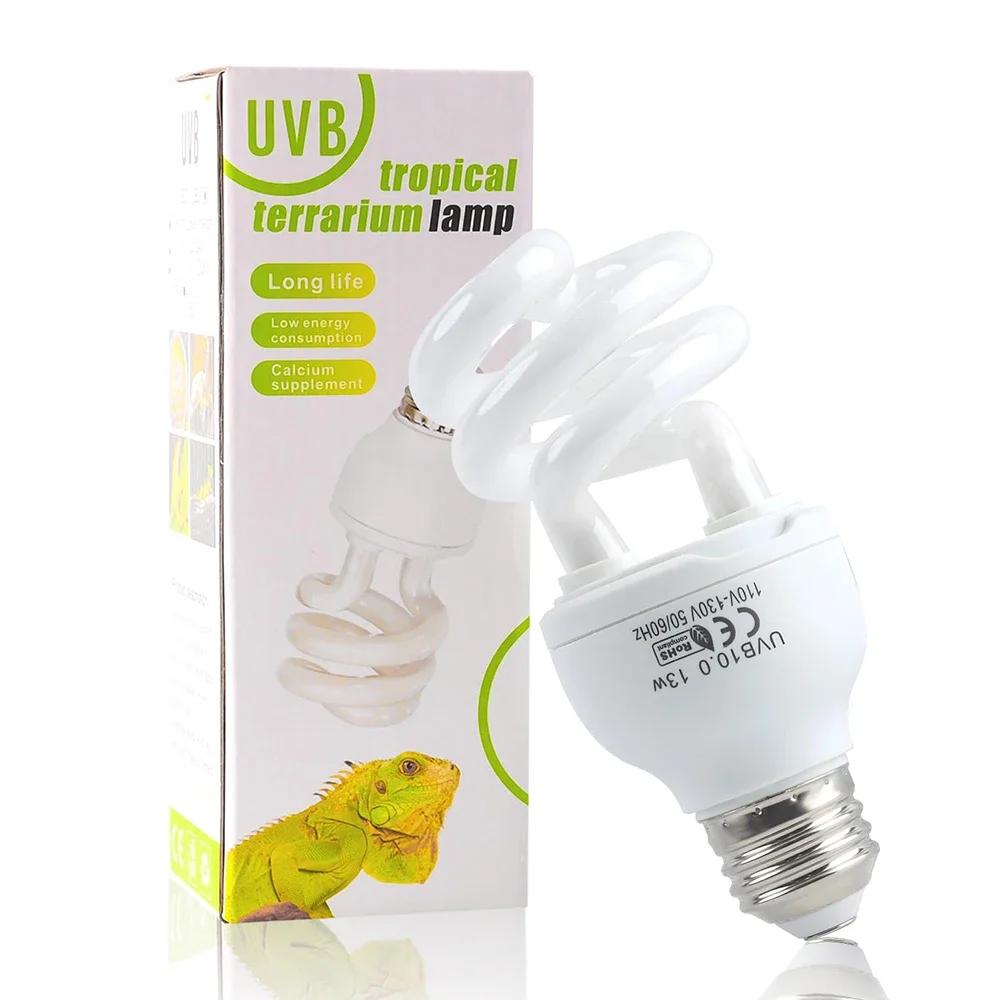 

5,0/10,0/15,0 UVB нагревательная лампа для рептилий, лампа для ящерицы, кальция, энергосберегающая лампочка для черепахи, террариума, 110 В/220 В