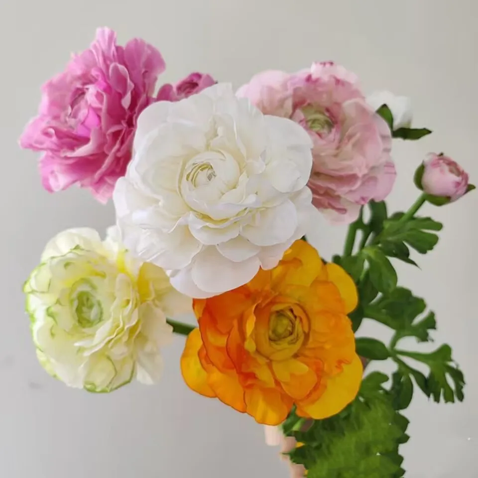 High Quality Artificial Flowers Multi-Layer Dew Lotus Fake Flowers Home Interior Decoration Room Wedding Decoration Silk Flowers