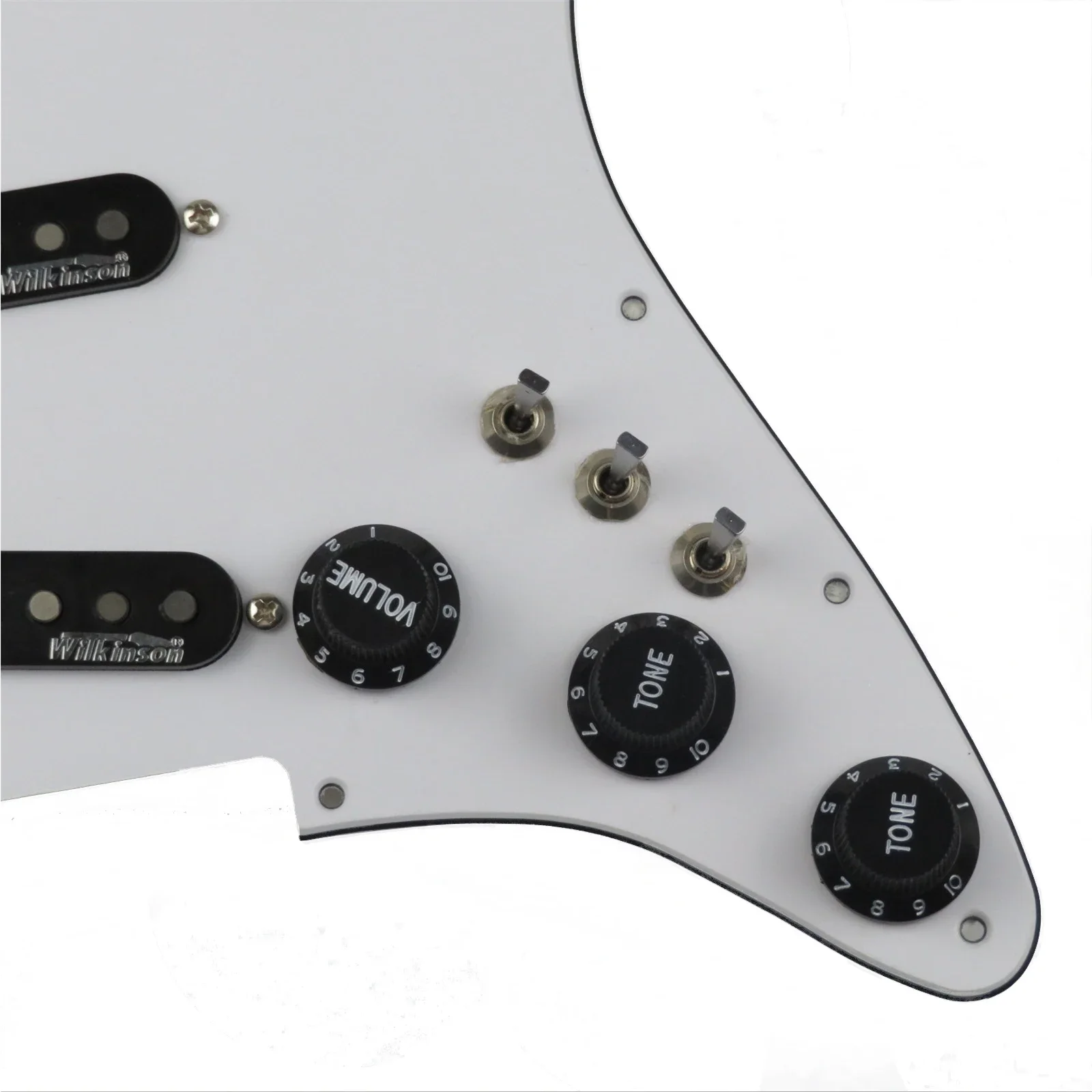 Prewired Pickguard 7-Way type fully loaded Wilkinson SSS Ainico 5 Single coil Pickups Set For  Guitar Pickups