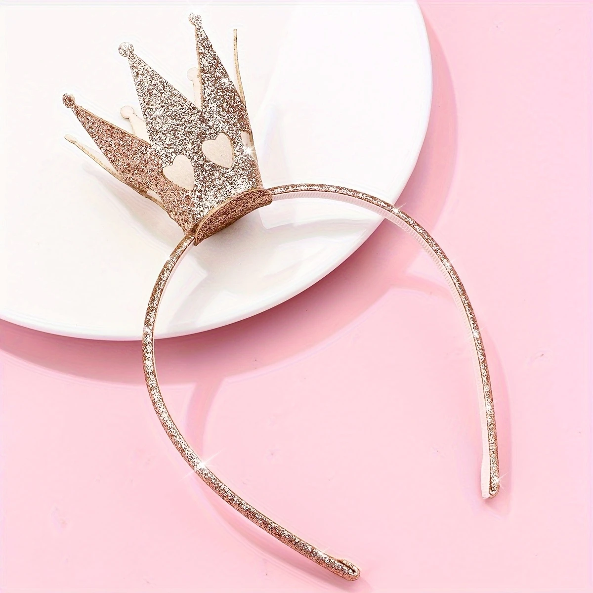 عصابة رأس التاج والتاج الذهبي - إكسسوارات الحفلات لجميع المواسم للتجمعات الاجتماعية والارتداء اليومي