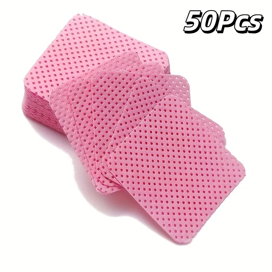 50/100 Lint‑Free Nail Art Wipes High Water Absorption Pads for Eyelash Extension Manicure Nail Care Supplies