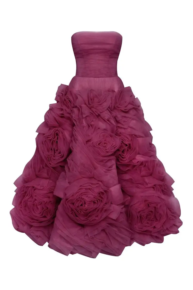 Robe de Rhsans bretelles à lacets avec fleur 3D, occasion formelle, soirée, quelle que soit la boule