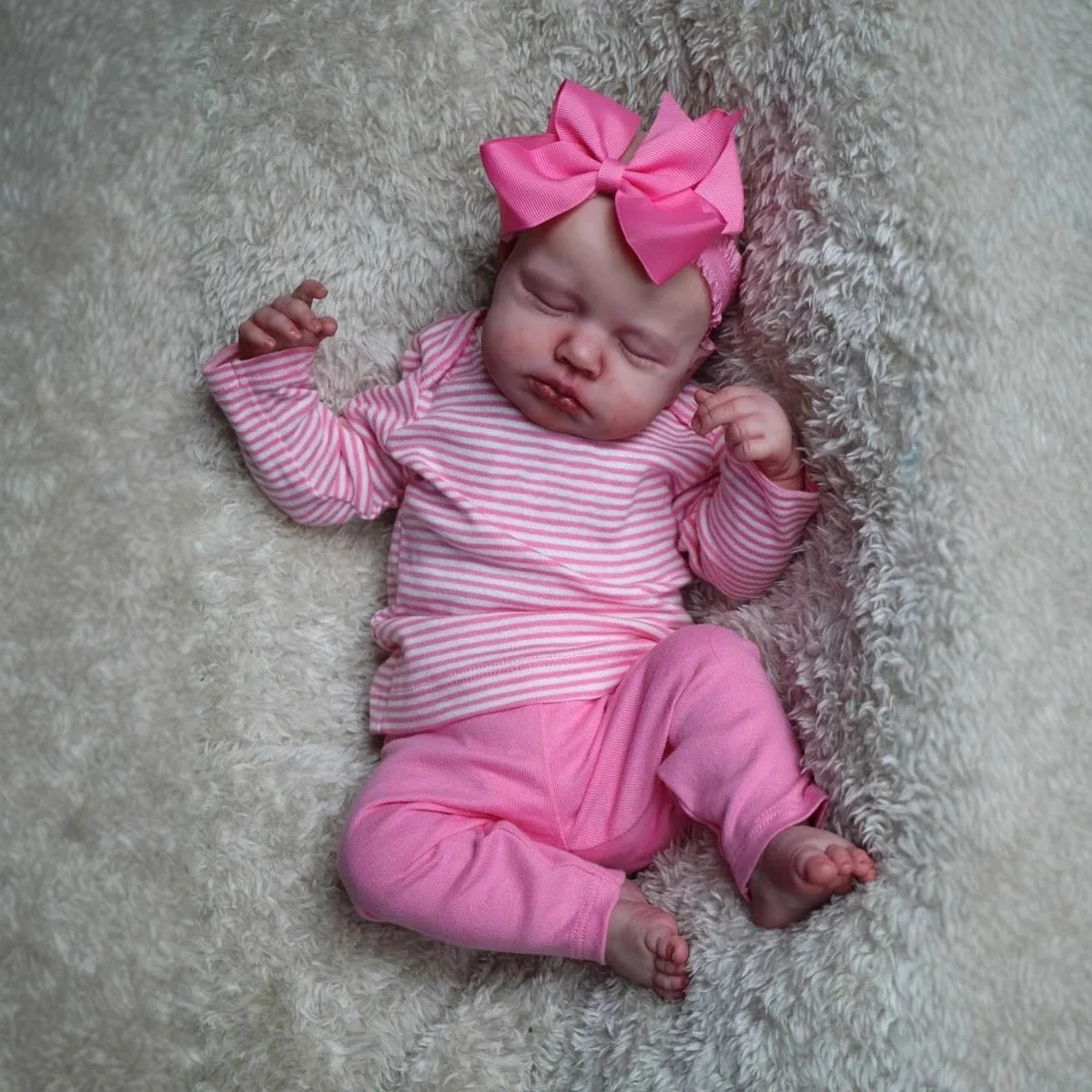 

17 inch simulated baby reborn doll loulou Reborn doll children's gift toy