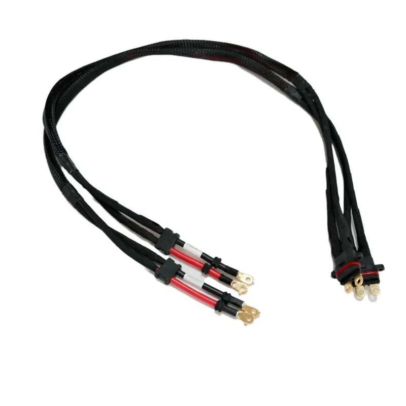 Rear Arm Power Cable for Agras T70P Black Anti-Interference Design with Secure Locking Connectors