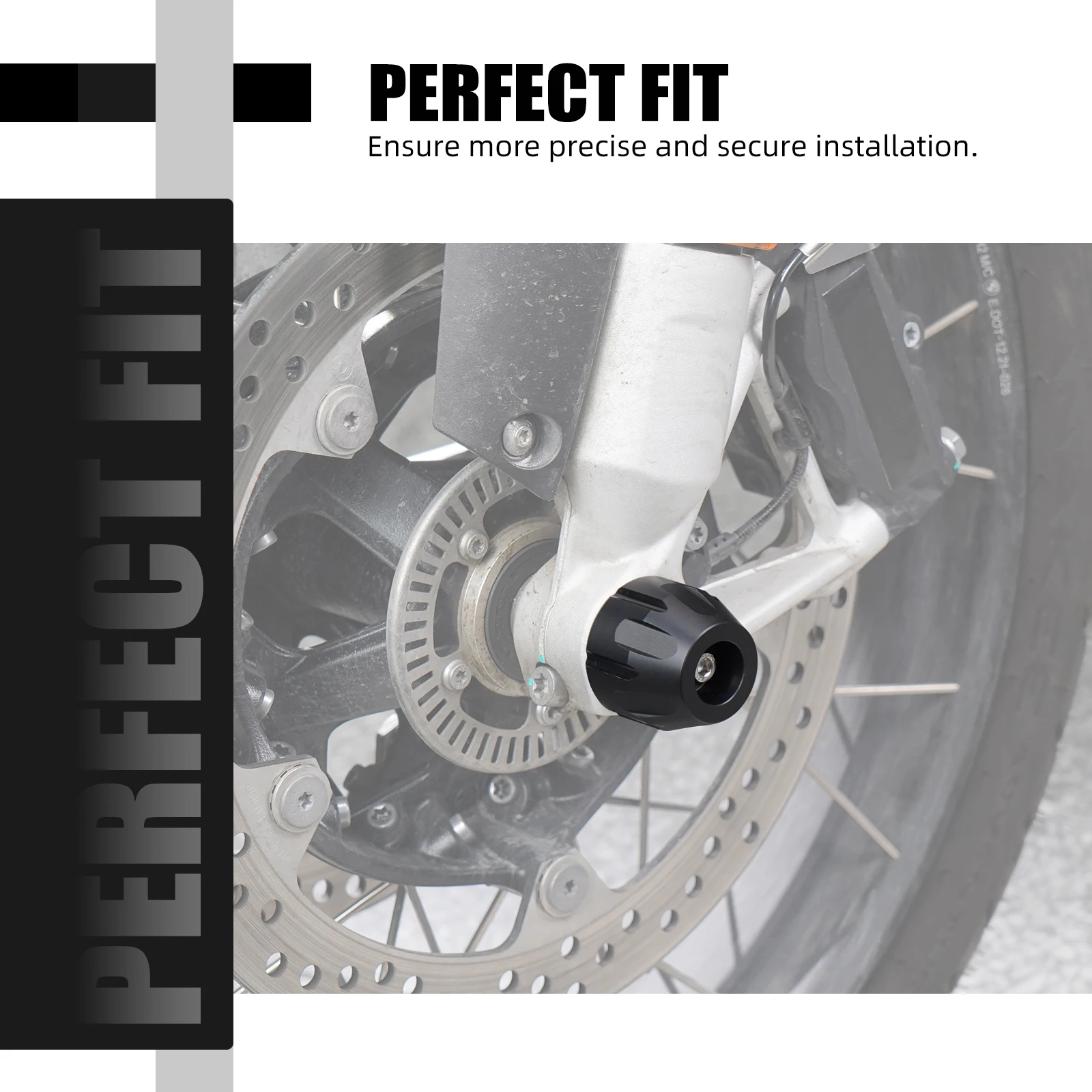 NICECNC العجلات الأمامية المنزلق تحطم الحرس لسيارات BMW R1250GS 2018-2023 R1250GS Adventure 2018-2024 2023 2022 2021 2020 2019 R 1250 GSA #5