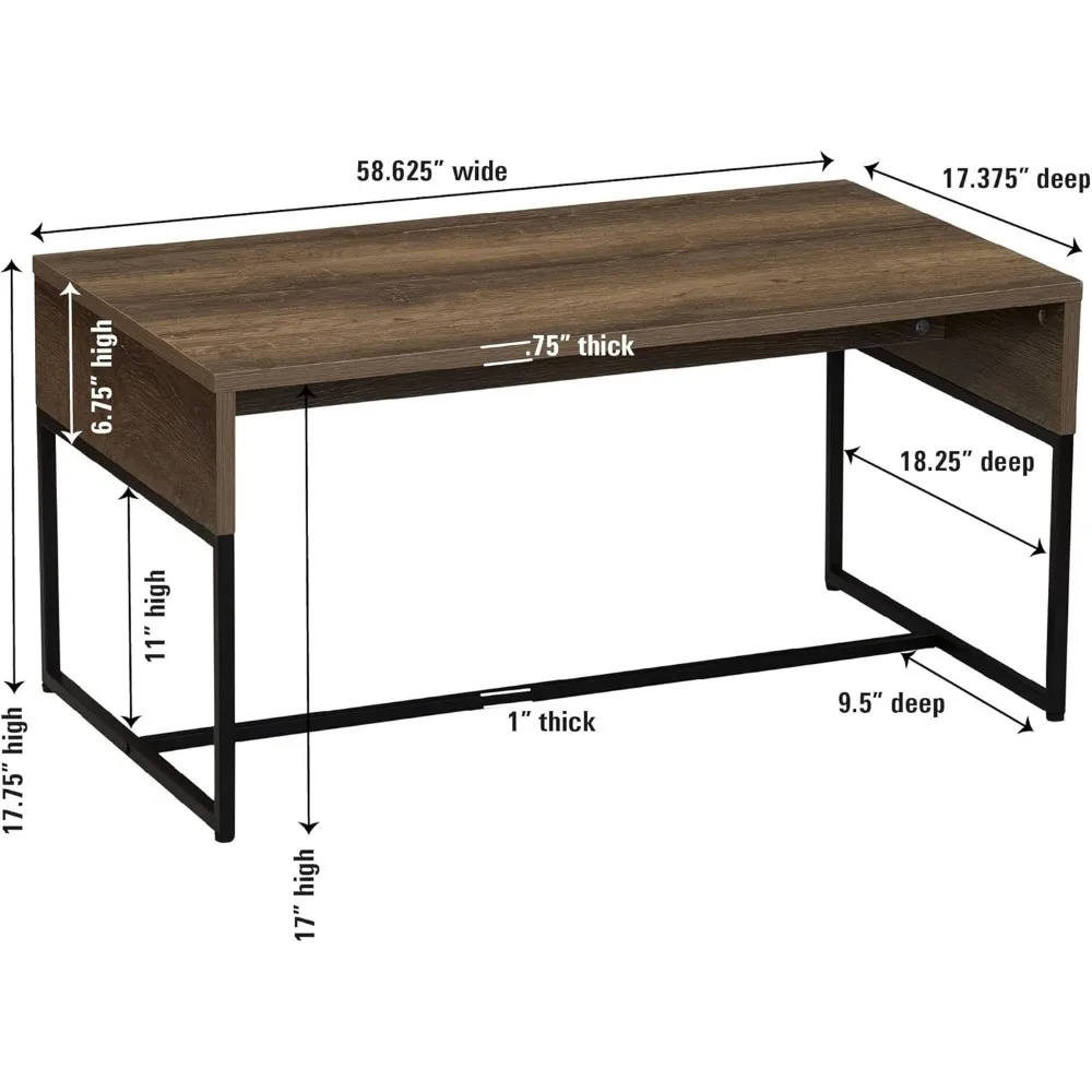 Rechteckiger Couch tisch, geeignet für Wohnzimmer, Schlafzimmer, Esszimmer