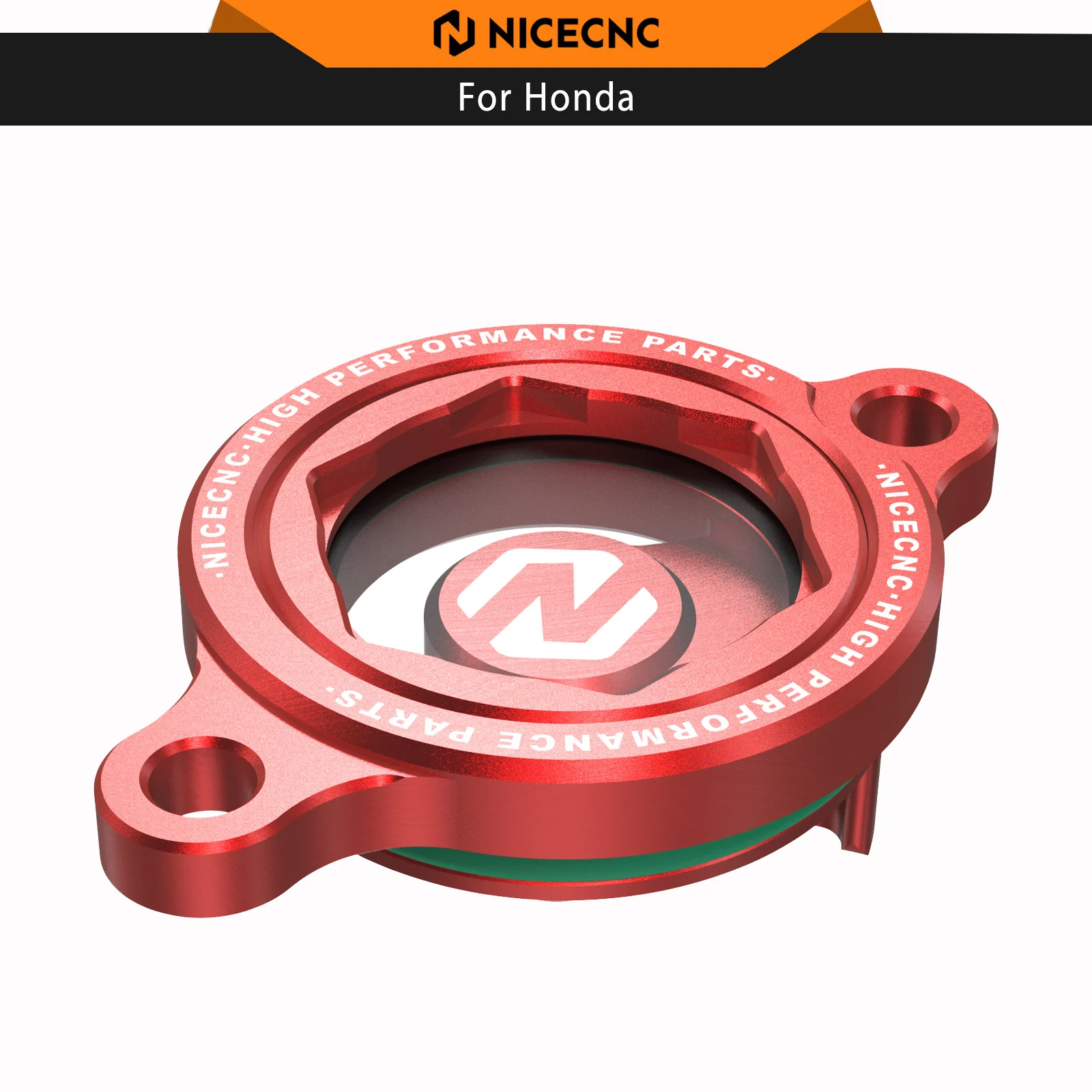 

NICECNC Transparent Engine Oil Filter Cover Cap For Honda CRF250R CRF450R CRF450X CRF250RX CRF450RX 2019-2025 CRF450L 2019-2020
