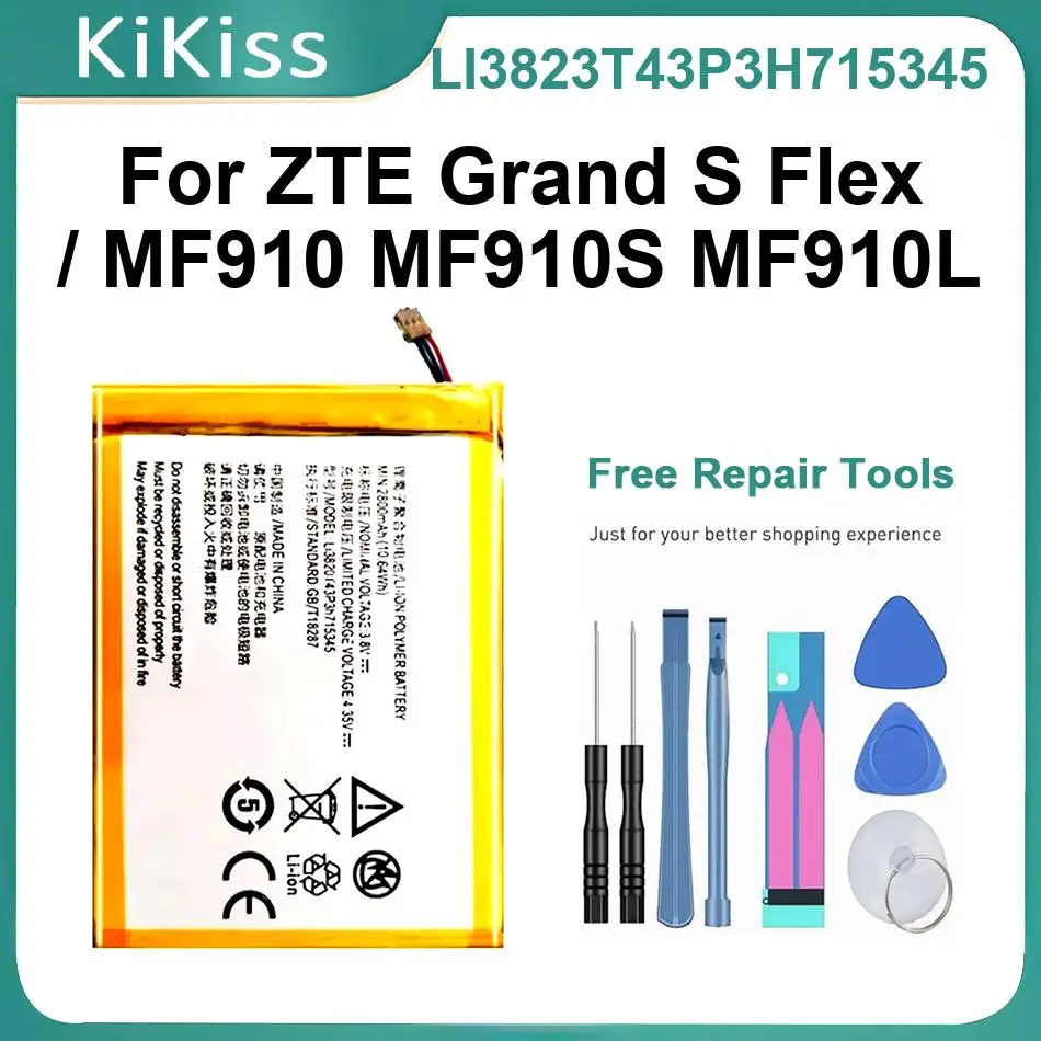 

Аккумулятор для мобильного телефона LI3823T43P3H715345 для ZTE Grand S Flex MF910 MF910S MF910L, сменные батареи
