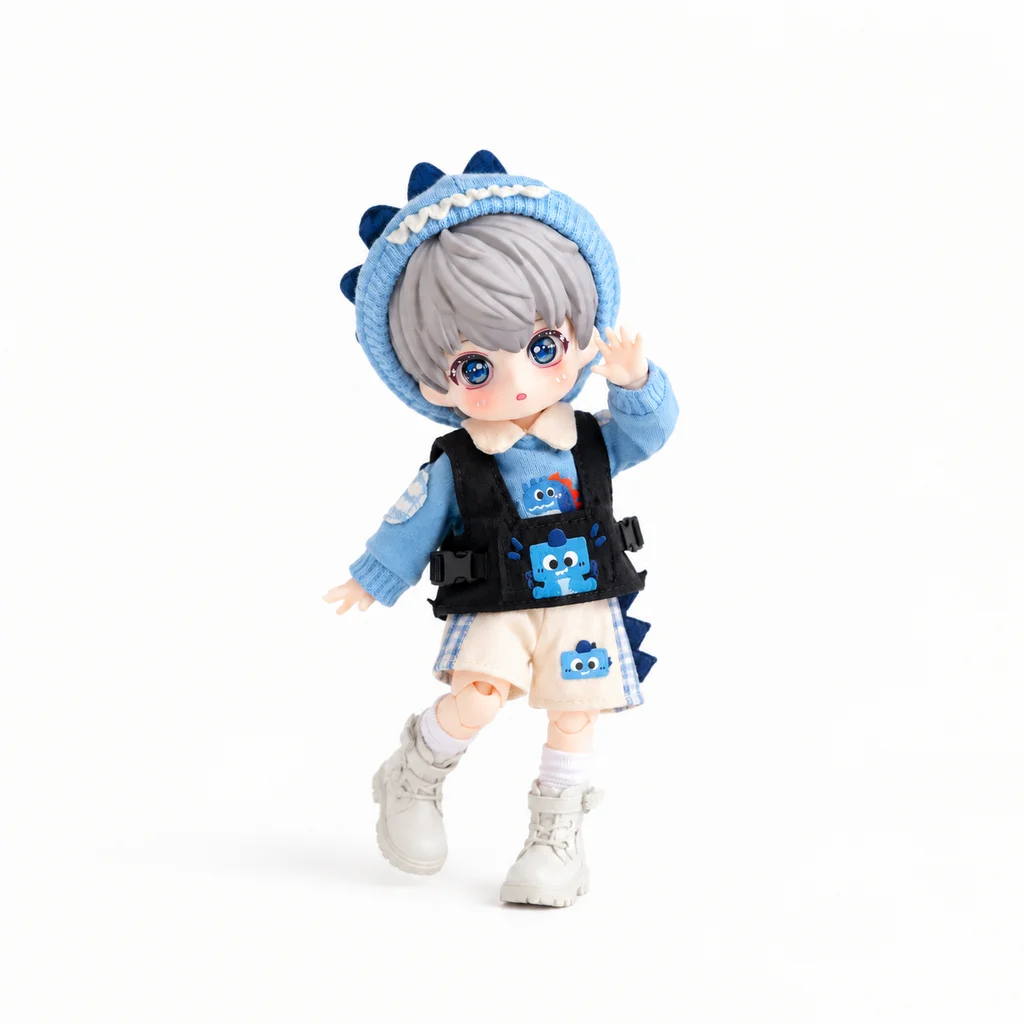 Dinosaur Squad Molly OB11 Doll Clothes 12 Points BJD GSC P9 Lantern Body Ah Si 2 Fashion Plush Miniature Doll Clothing