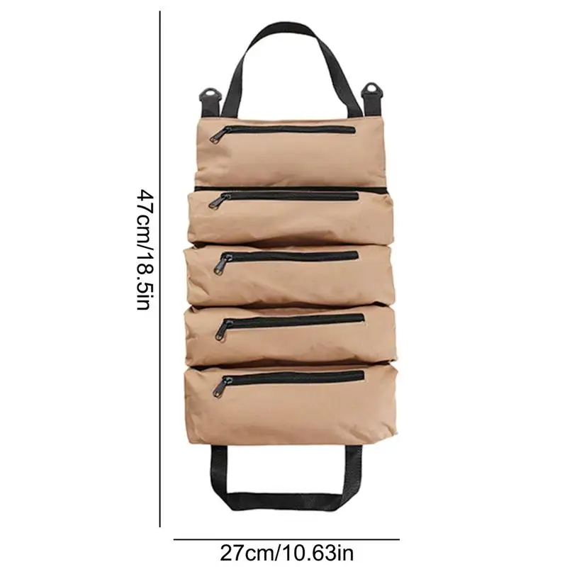 Werkzeug rolle Tasche Oxford Stoff rolle Werkzeug tasche für Camping Reise Werkzeug tasche Zelt Zubehör Veranstalter kleine Werkzeug tasche Organizer für