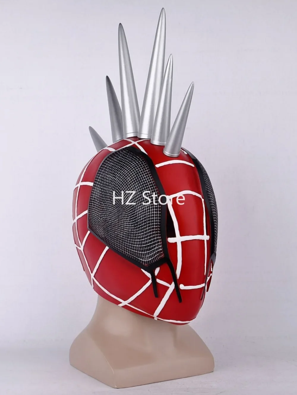 Marvel Spider-Man: attraverso il ragno-Verse Spider-Punk Mask Halloween cosplay Party Cos puntelli per regalo