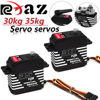 RCXAZ RC 30KG 35KG Digital Servo Servo 180° Waterproof High Torque Metal Gear Aluminum Alloy Frame for RC Car Boat Robot