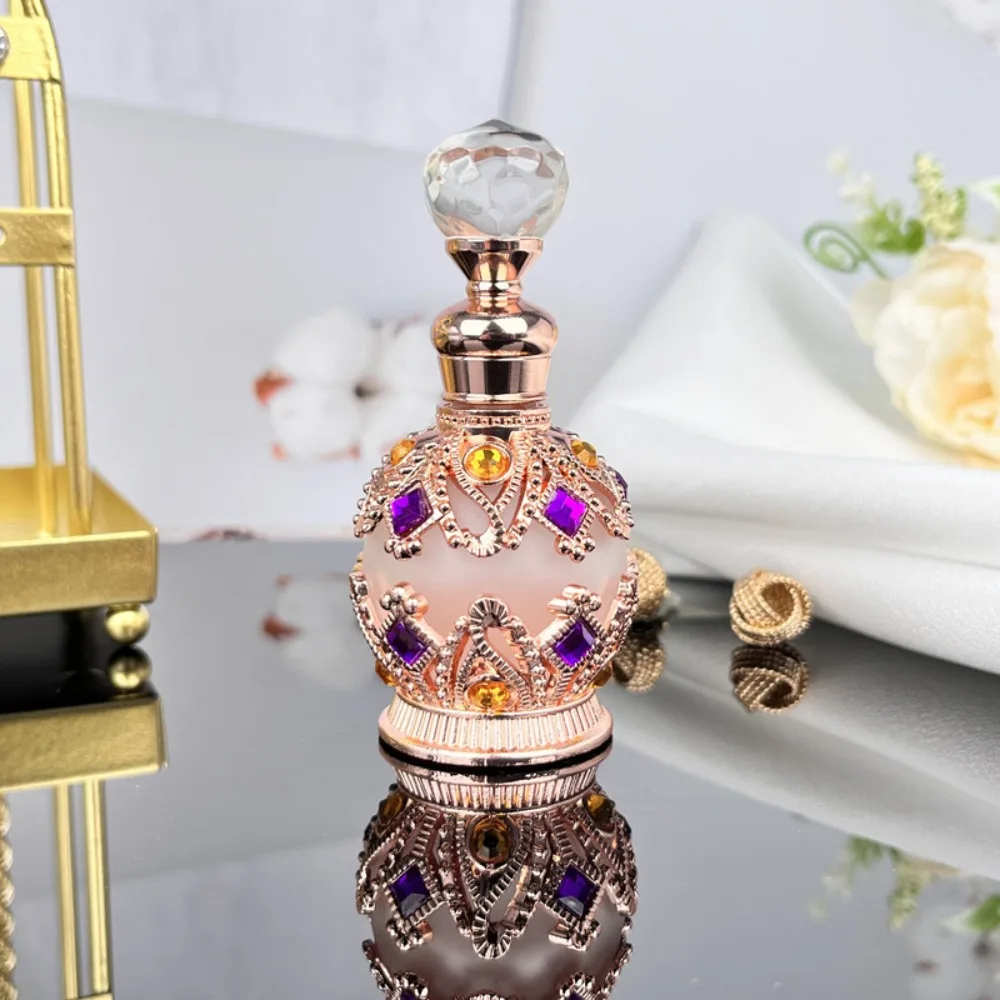 

Premium Dubai Essential Oil Storage Bottle Shining Thickened Perfume Containers Special Exquisite Split Bottle Gift