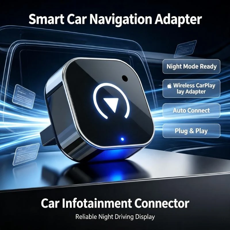 Auto Pairing Wireless Adapter Eliminates Lagged Transmission To Refit Original Car Audio System For Road Travel Entertainment