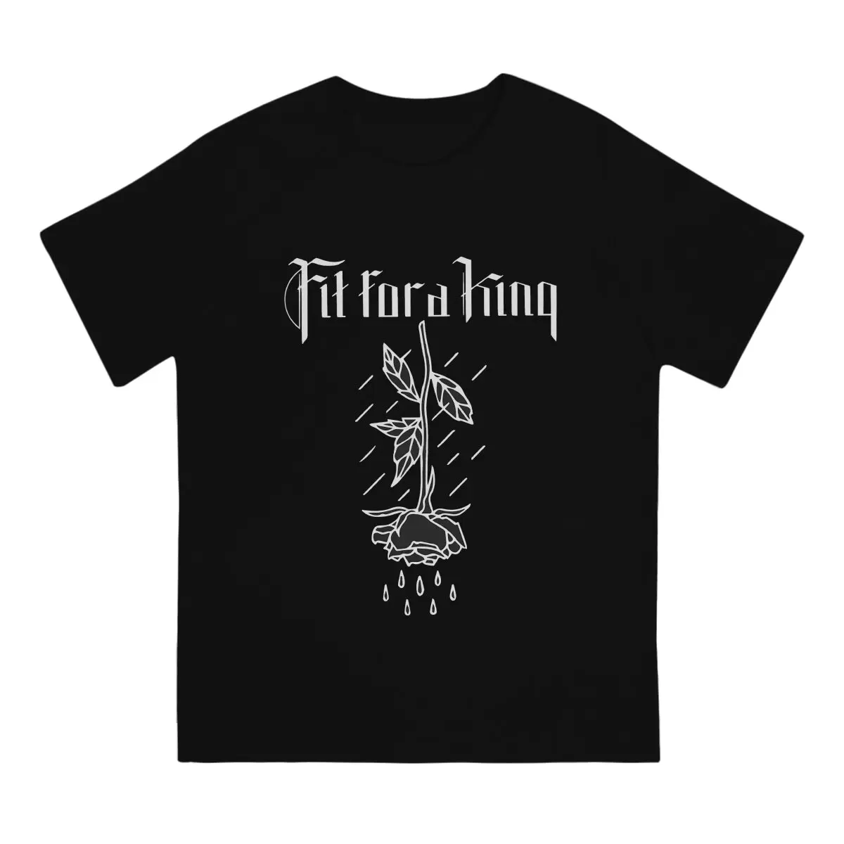 Brutal Deathcore Newest TShirt for Men Fit For A King Round Neck Pure Cotton T Shirt Distinctive Birthday Gifts OutdoorWear