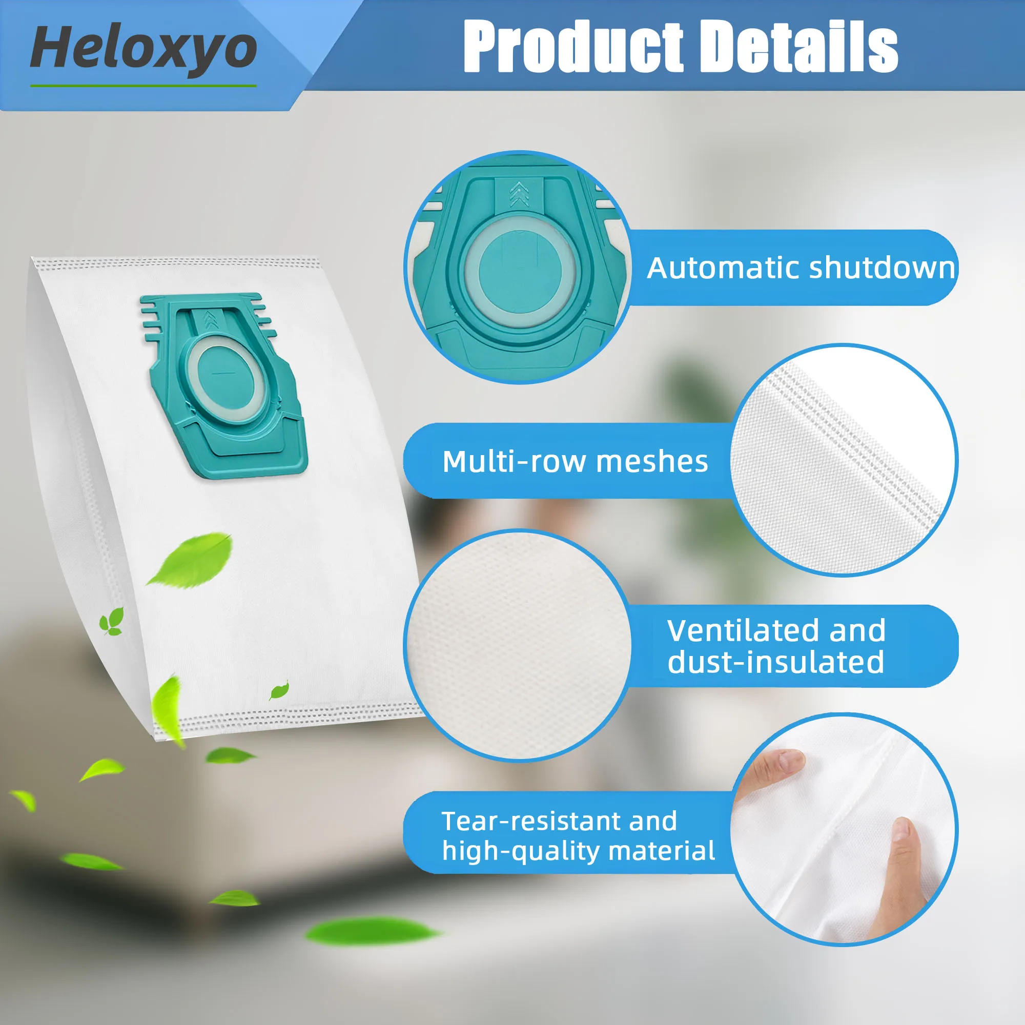 12 Pcs HyClean Air TU Vacuum Cleaner Bags Replacement for Miele Guard L1 S1 Series Canister Vacuum Cleaners image 2