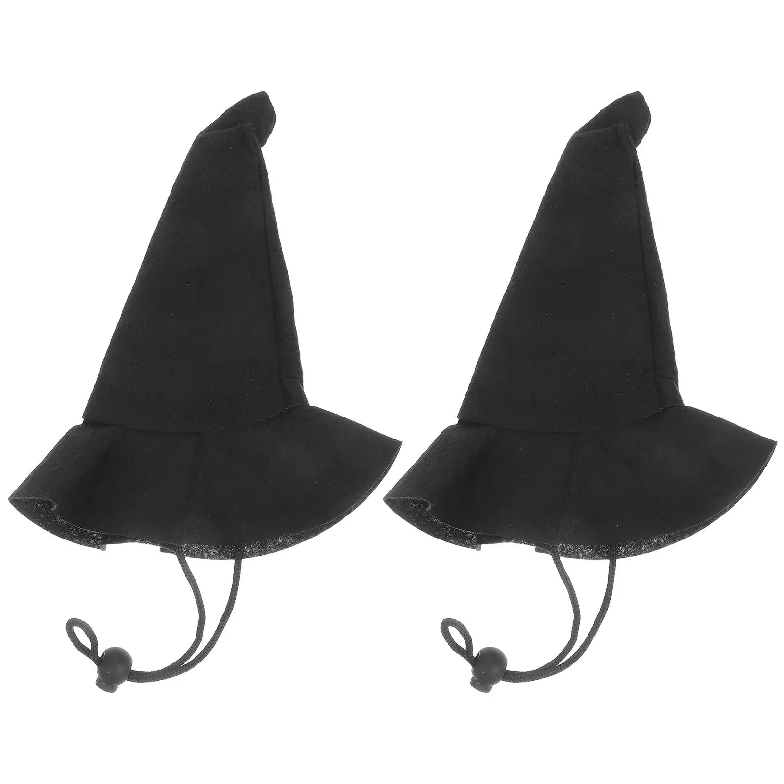 

2 Pcs Venue Setting Props Halloween Witch Hat Man Non-woven Fabric Small Costume