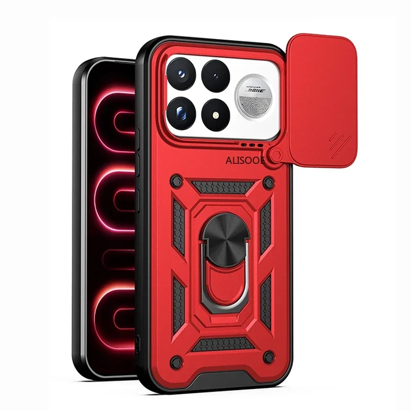 Schutzhülle für POCO F9 Ultra F9 Pro F8 Ultra, Schiebe-Kamera-Ring-Ständer, Vollschutz, stoßfeste Handyhülle Capa Funda – Detail 13