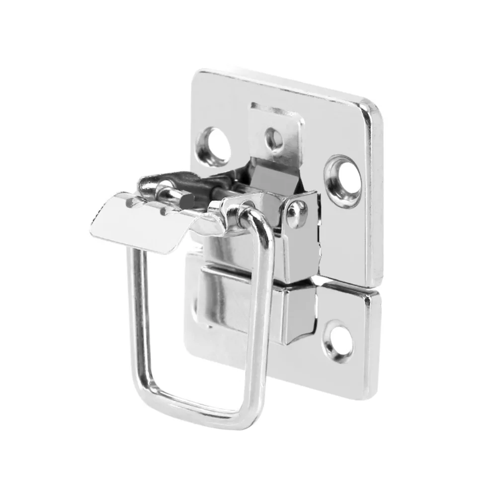 10pcs Durable Silver Toggle Latch Catch Square 30*44mm Hasp Latch Hardware Fastener Toggle Latch Jewelry Box