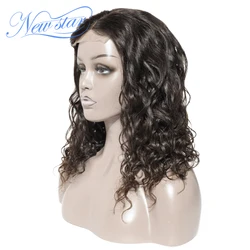 Perruque Lace Closure Wig sans colle brésilienne – Star, cheveux naturels vierges, Deep Wave, 4x4, densité 150%, pour femmes africaines, nouvelle collection