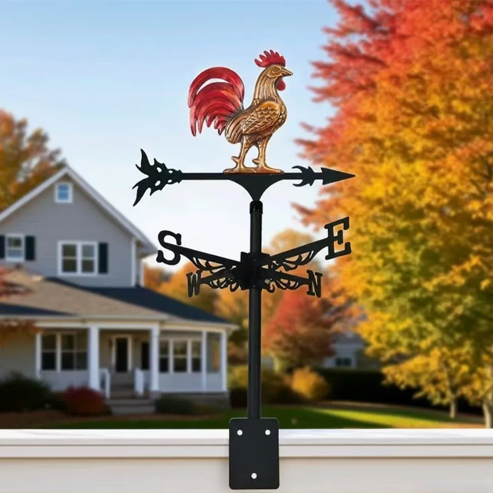 New Trend Indicator, Colorful 3d Rooster, European-Style Art Piece, Outdoor Rooftop Garden, Festival Decoration, Home Decor view 5