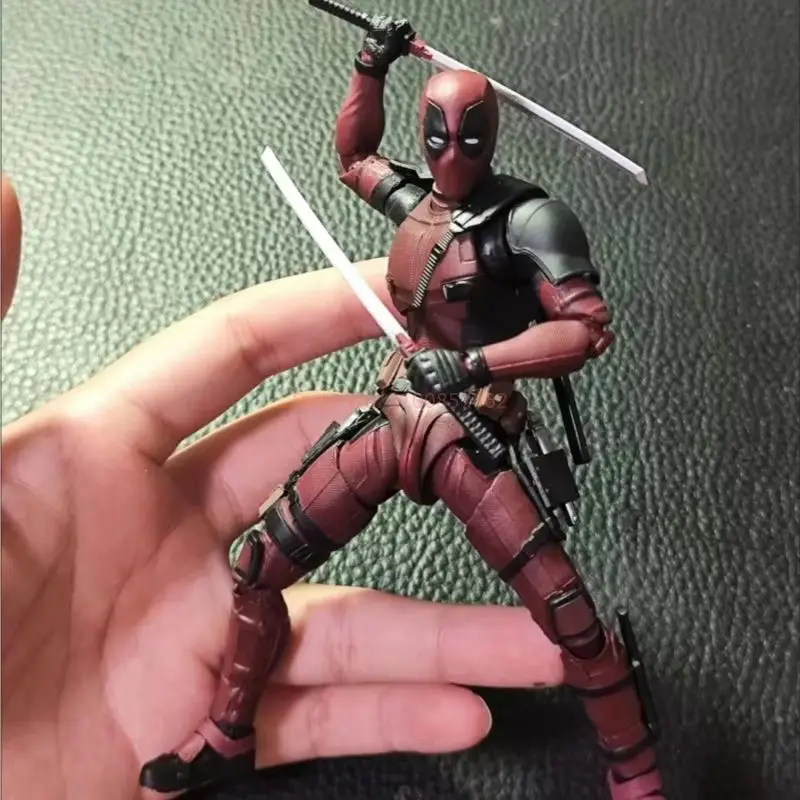 Spot marvel herói mercadoria shf deadpool 2 réplica de alta qualidade modelo móvel estatueta decoração coleção presente surpresa