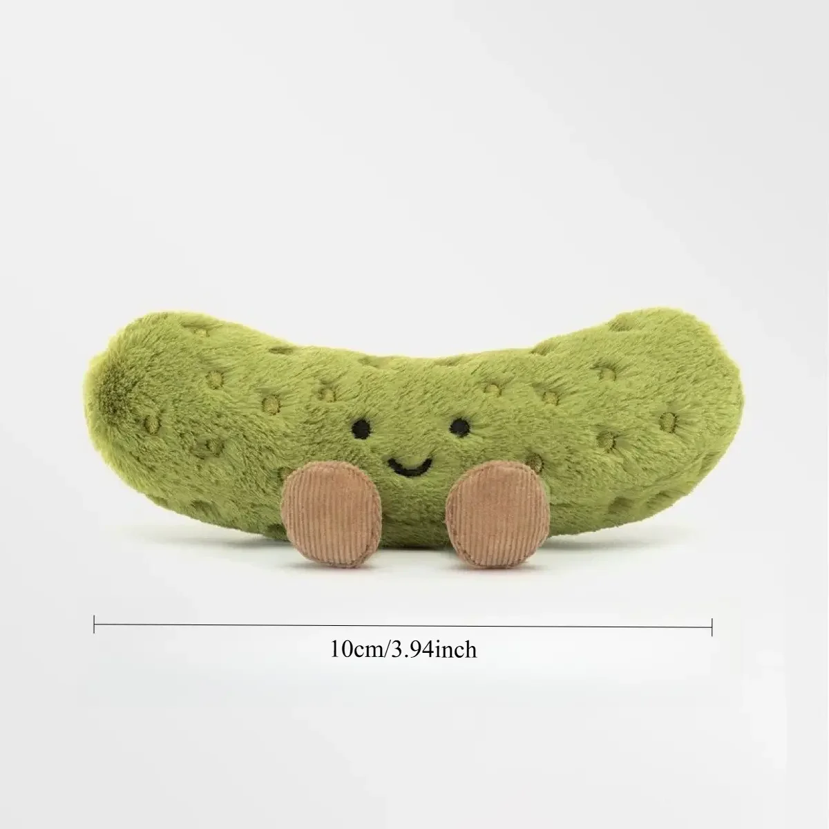 10cm Plush Filled Doll, New Cucumber Stuffed Toy, Soft Desk Decor, Backpack Hanging Ornament, Perfect Soft Cuddly Gift for Birthday and Valentine's Day