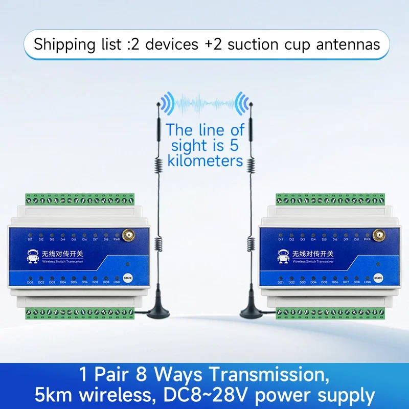 Ebyte ODM E860-DTU(8080-900SL22)-V2 8 Digital Input Remote Switch Transmission 5km 22dbm LoRa Modulation Technology 868/915MHz