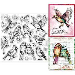 2024 New bird stamp Clear Stamps for Scrapbooking Transparent Silicone Rubber DIY Photo Album Decor 508