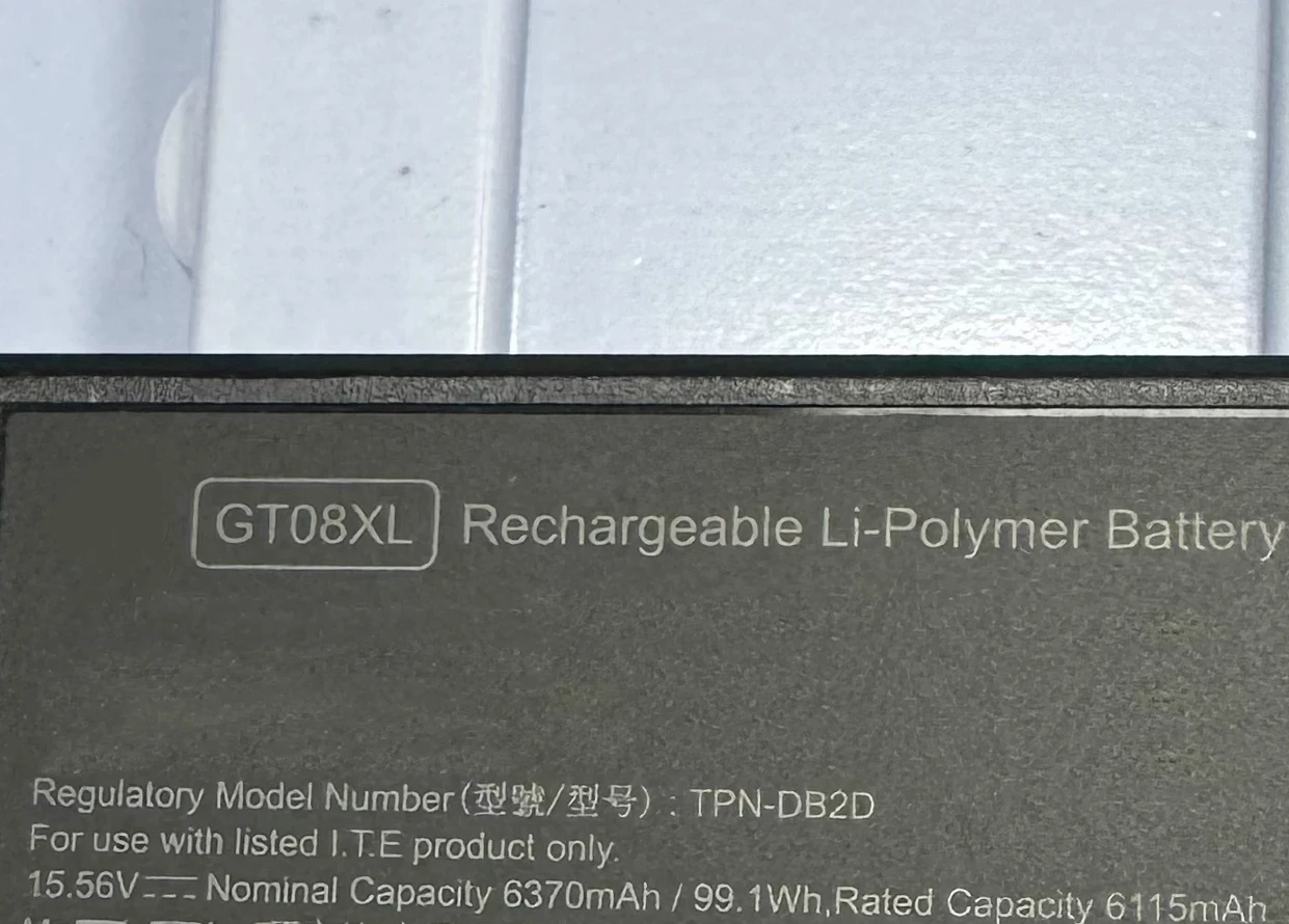 CP Laptop Battery GT08XL 15.56V/99.1WH/6115mAh For TPN-DB2D P11114-001 Notebook