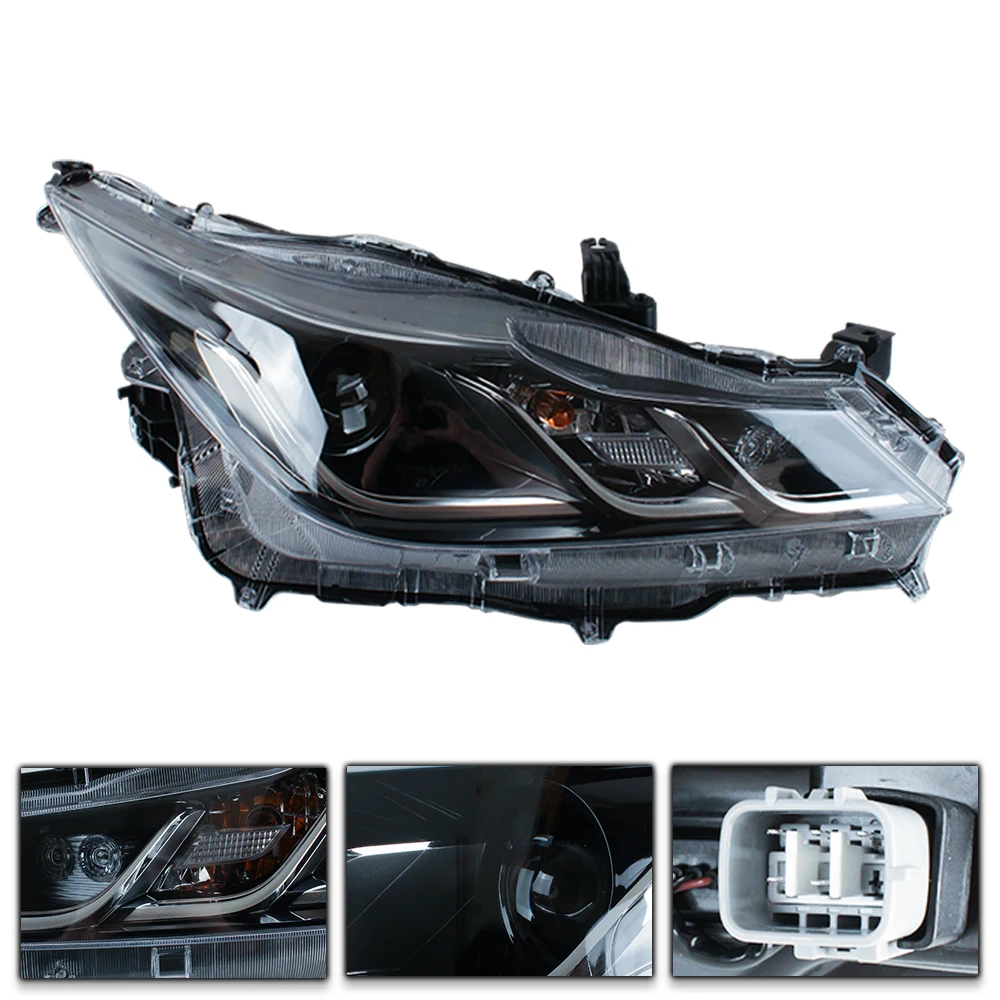 Front Headlight Assembly Pair For Toyota Corolla Altis 2019-2023, OE Direct Replace Car Head Lamp, High Quality Auto Light