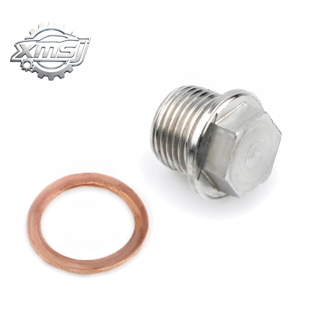 

JDM M12 M14 M16 M18 * 1,25/1,5 tapón drenaje aceite acero inoxidable magnético, Perno tuerca drenaje sumiro,