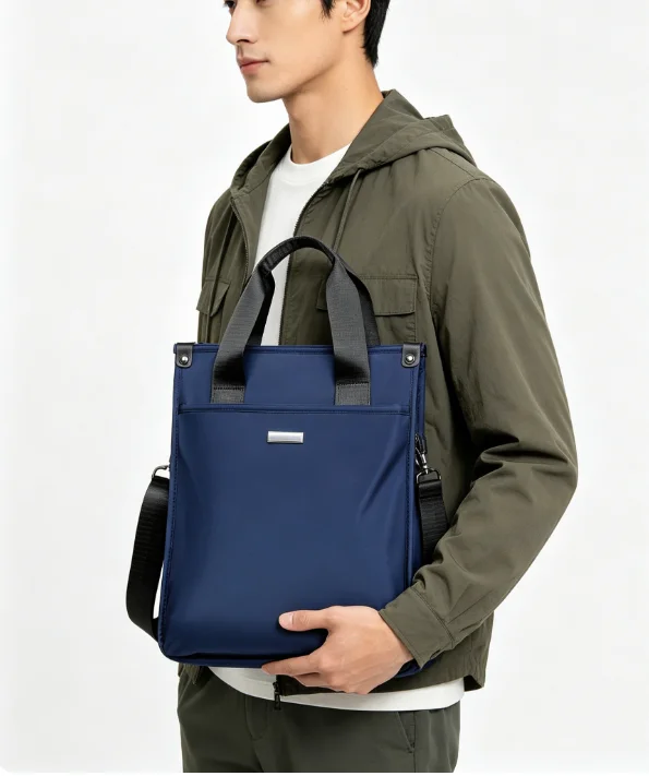 Vertical portable briefcase men's thickened Oxford cloth document bag computer Bags shoulder bags for men Мужская сумка bolso 가방