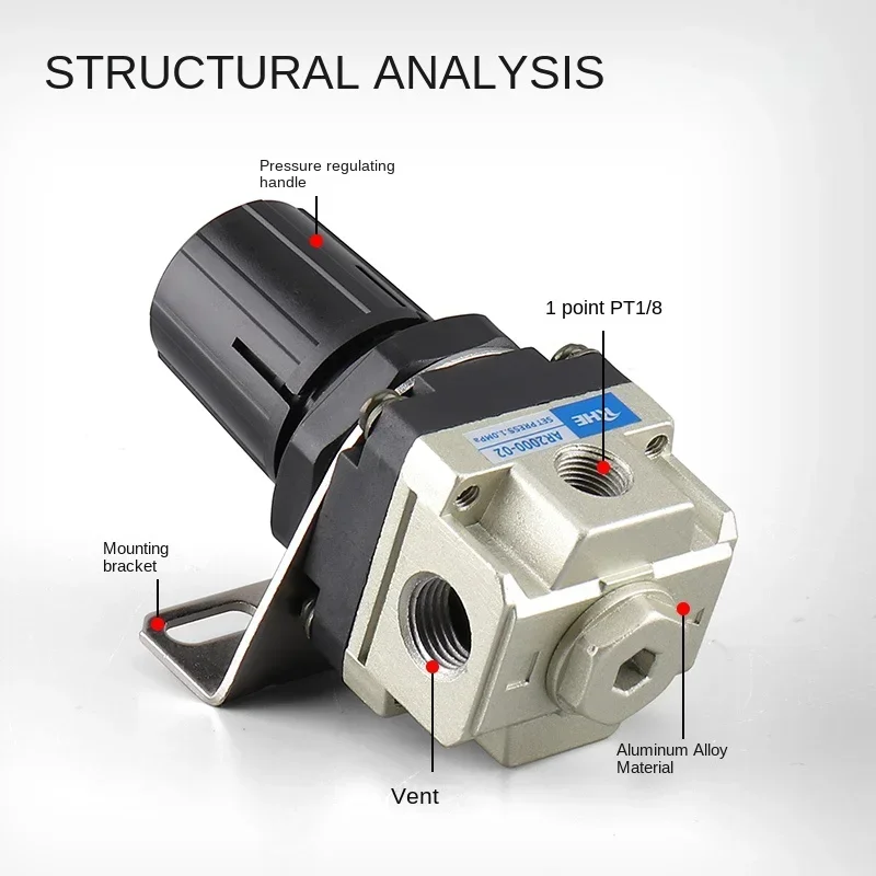المبيعات الساخنة صمام تخفيض الضغط AR2000-02 صمام تنظيم الضغط الهوائي Ar3000-03 منظم ضغط الهواء AR4000-04