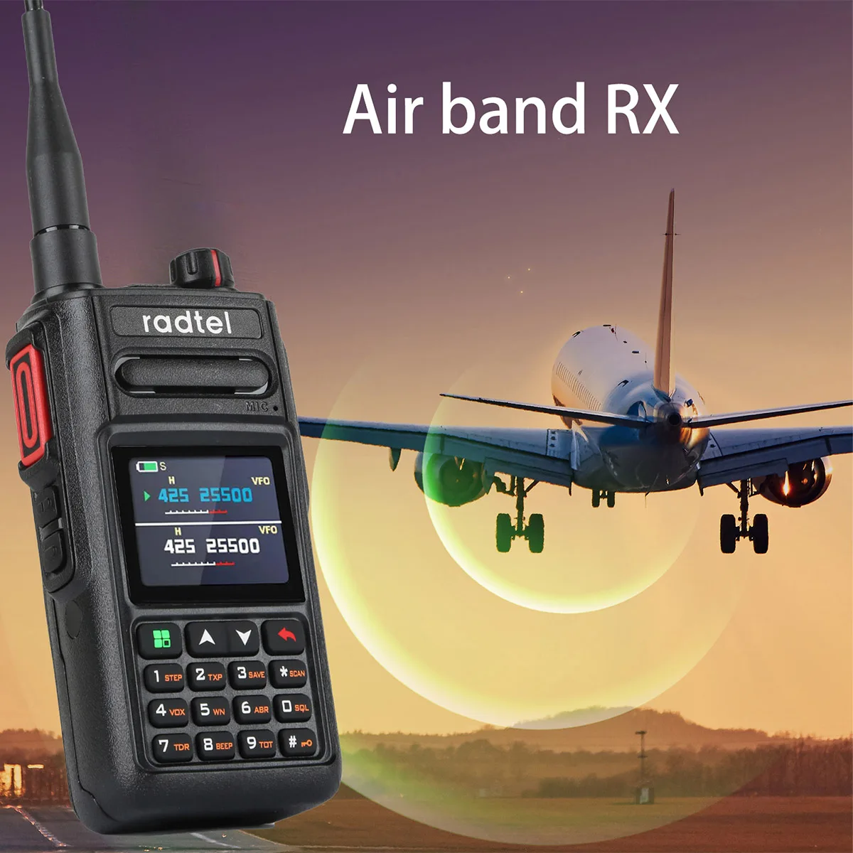 Radtel RT-462 wasserdicht noaa wetter kanal voll band ham amateur 2 weg radio 199ch walkie talkie am air aviation band satcom