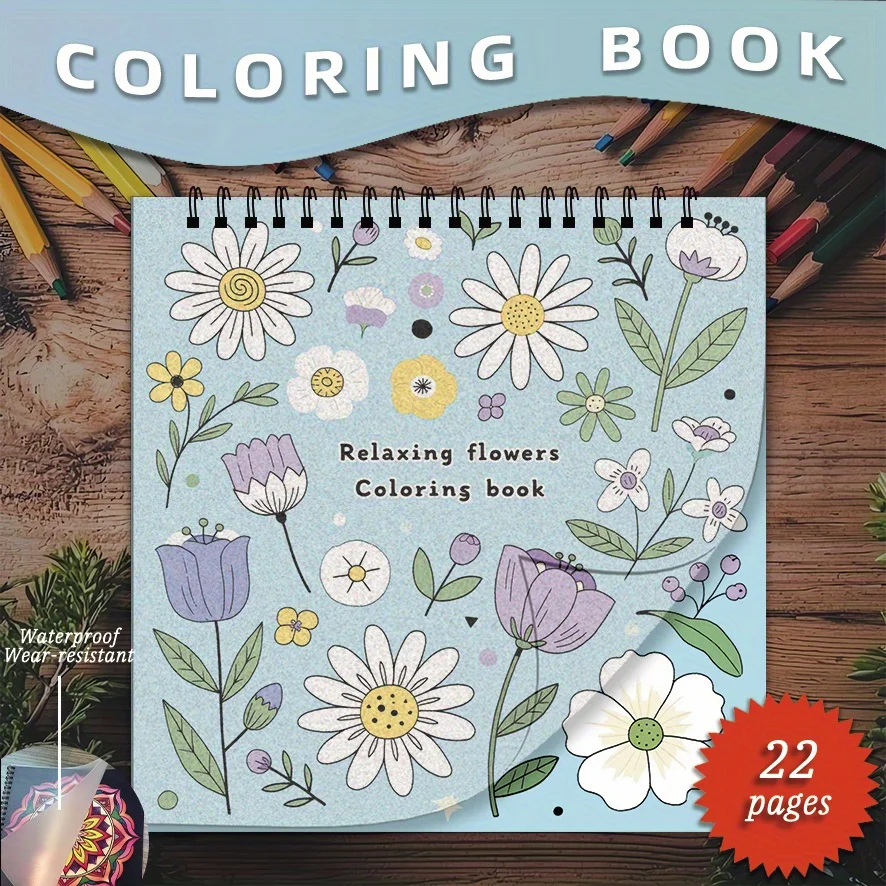 Adult Fresh Flower Coloring Book - 8.27